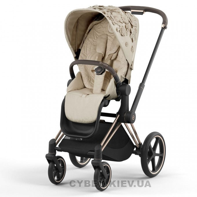 Cybex - Priam Chrome Brown Frame with Seat Pack